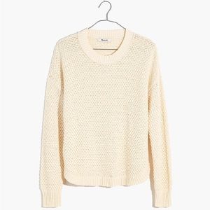 Madewell Parkhouse Pullover Sweater - XS - Cloud Lining